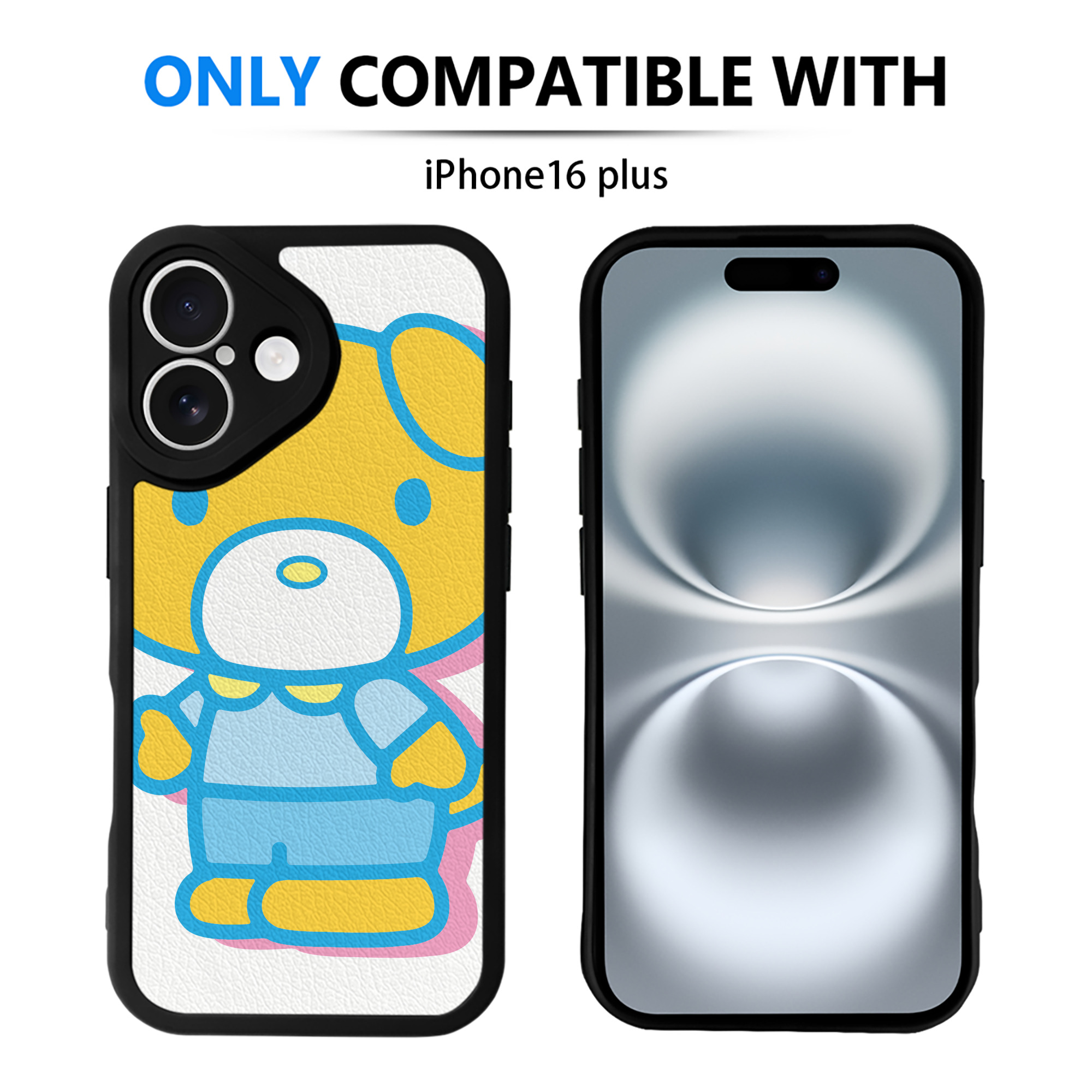 （画像用） Hello Kitty ハローキティ 【iPhone 16シリーズ対応】シリコンスマホケース（レザー調） 材質：シリコン